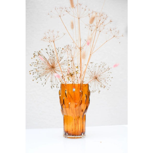 Finnish Art Glass Vase by Kaj Blomqvist for Humppila For Sale - Image 10 of 14
