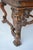 Mid-19th Century Italian Baroque Style Walnut & Leather Throne Chair For Sale - Image 4 of 11