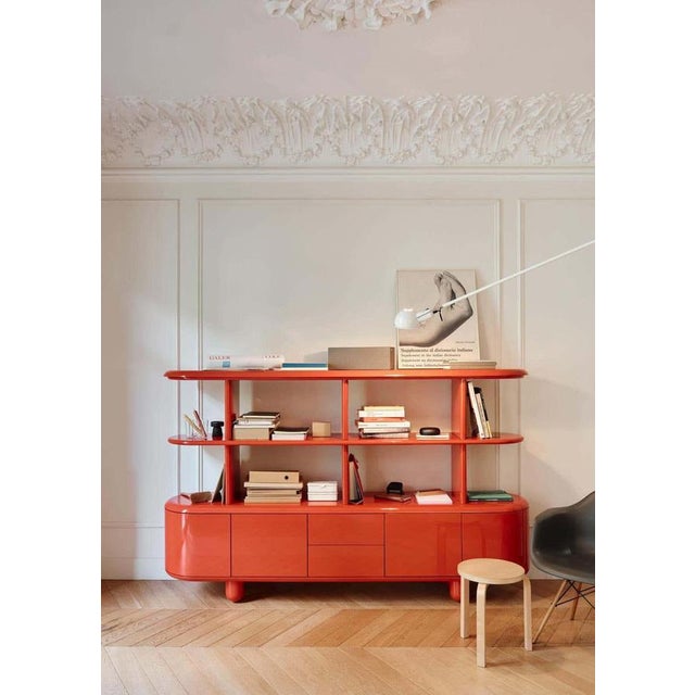 Modern White and Blue Wood Sideboard with 4 Doors and Drawers by Jaime Hayon, 2022 For Sale - Image 6 of 13