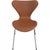 Brown Seven Chairs in Walnut and Leather by Arne Jacobsen, 1970s, Set of 6 For Sale - Image 8 of 18