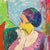 1968 pastel drawing of a female on paper by artist Katherine Yares. Signed lower right. Combined shipping available,...