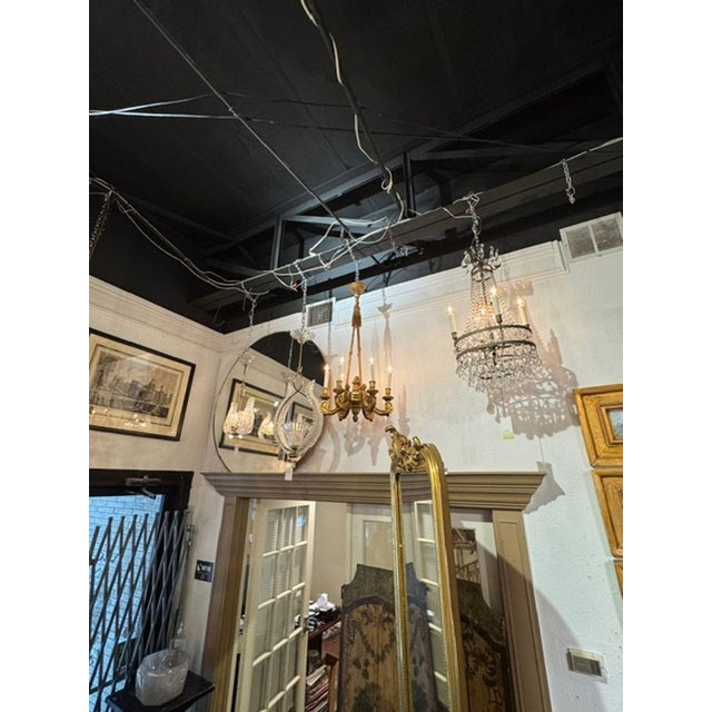 Traditional 19th C. French Giltwood Chandelier For Sale - Image 3 of 7