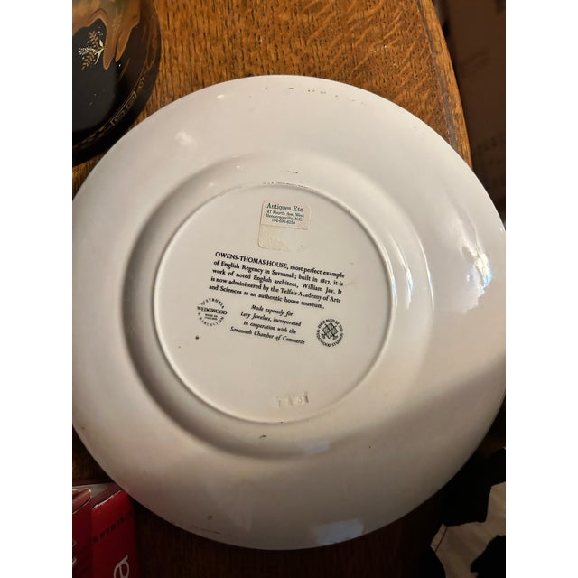 1950s Wedgwood Etruria Plates Savannah, G. A. Collection for Levy Jewelers - Set of 4 For Sale - Image 10 of 12
