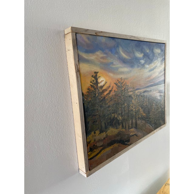 Modern Original Pacific Northwest Landscape Painting – Orcas Island, Framed by Francisco Peña For Sale - Image 3 of 8