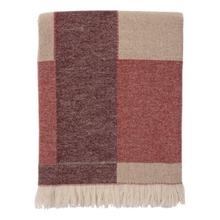 Wool and Cashmere Plaid with Woven Pattern by Villa Como For Sale