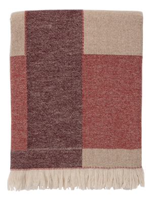 Wool and Cashmere Plaid with Woven Pattern by Villa Como