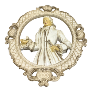 Vintage Universal Statuary Corp Victorian Man Wall Plaque