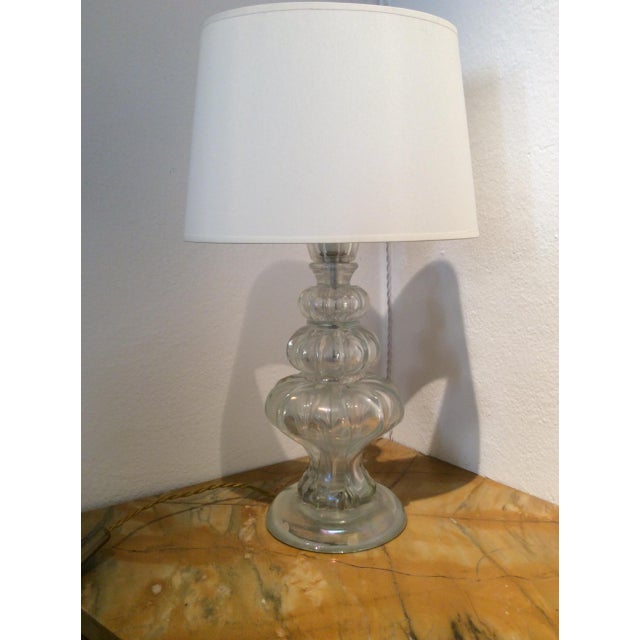 1950s Vintage Murano Glass Table Lamp, 1950s For Sale - Image 5 of 9