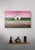 Pink Alizarine Sky by Justin Wheatley | Acrylic on Canvas Barn Landscape With Pink Sky For Sale - Image 8 of 11