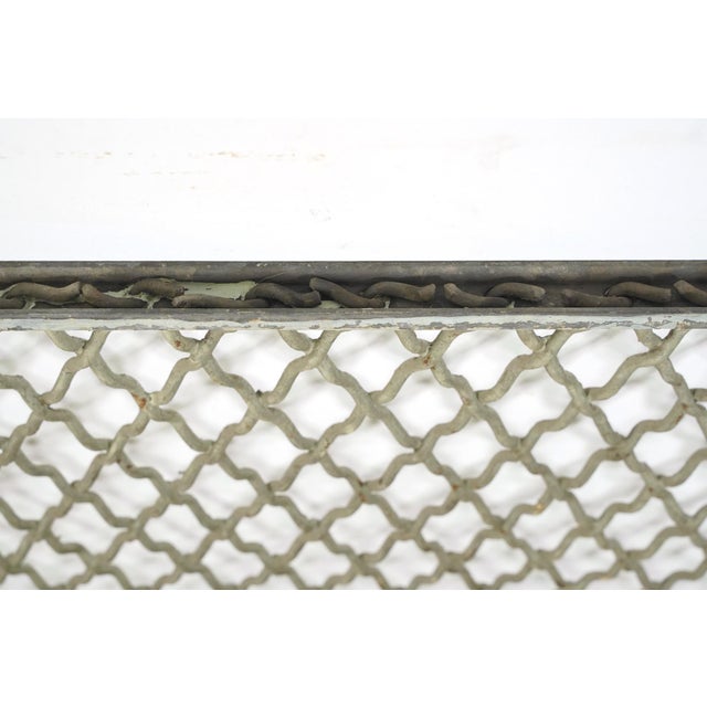 Pair of Reclaimed Industrial Steel Mesh Security Panels 41.5 X 31 In. For Sale - Image 9 of 10