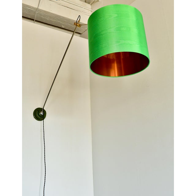 Metal Boule Chromée With Green Shade From Chimera Watts For Sale - Image 7 of 11