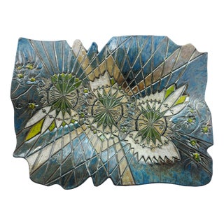 Wings of Freedom Wall Sculpture in Raku Ceramic from Stefania Zoppellaro, 2025 For Sale