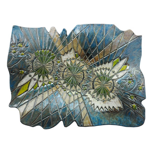 Wings of Freedom Wall Sculpture in Raku Ceramic from Stefania Zoppellaro, 2025 For Sale