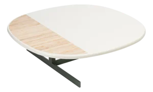 Naturae White Big Table by Angelettiruzza Design for Bottega Intreccio