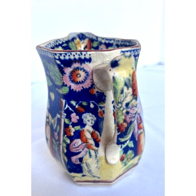 Antique 1820s Staffordshire Pearlware "The Duenna" Mask Jug Pitcher For Sale In Dallas - Image 6 of 18