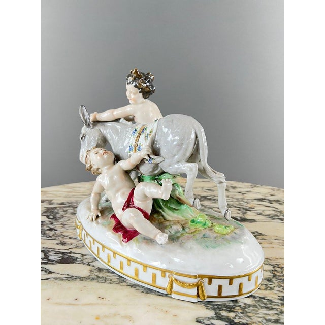 Large 20th Century Capodimonte Porcelain Figurine, 1890s For Sale - Image 8 of 13