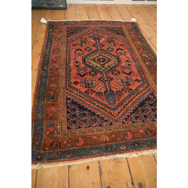 Old New House Vintage Kurdish Hamadan Rug - 3'3" x 5' For Sale - Image 4 of 9