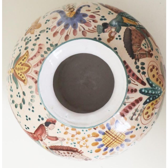 1950s Renaissance-Style Faience Vase with Hunting Motifs, 1950s For Sale - Image 5 of 12