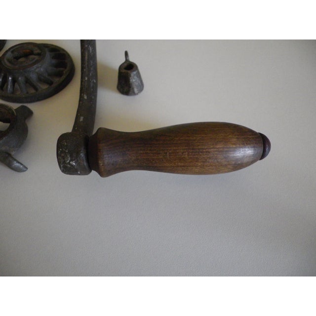Antique Cast Iron Meat Grinders from Landers, Frary & Clark and Perfection, Set of 2 For Sale - Image 15 of 18