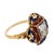 Late 19th Century Victorian 1.25 Carat Old Mine Cut Diamond 14k Yellow Gold Enamel Ring, Size 8 For Sale - Image 4 of 6