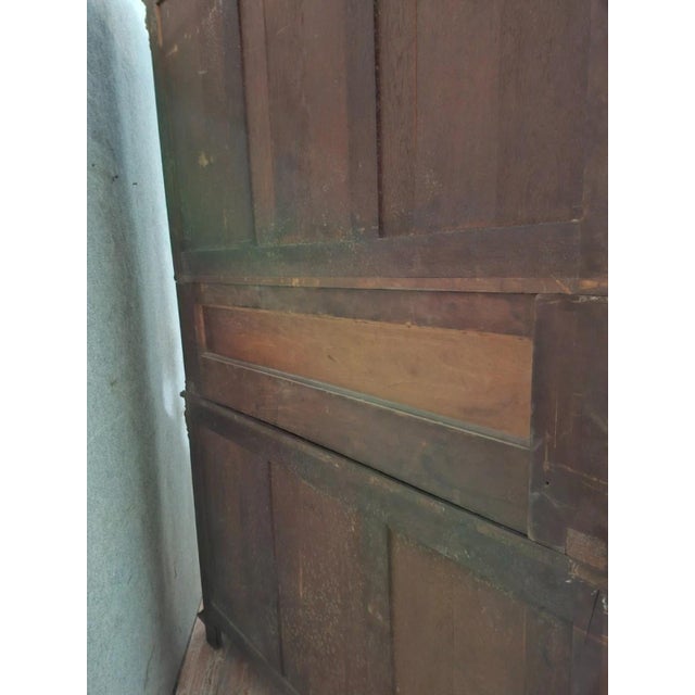 Wood Henri II Two-Part Buffet Carved in Walnut For Sale - Image 7 of 8