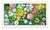 Abstract Vibrant Abstract Floral Garden Unstretched Painting on Canvas by Youn Cho | Original 12" X 24" For Sale - Image 3 of 3