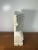 Vintage Heavy Carved Marble Figural Bookend Geometric Face Sculpture 8 Inch For Sale In Philadelphia - Image 6 of 11