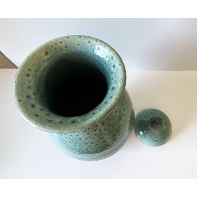 Ceramic Glazed Terracotta Urn from DP Art, France For Sale - Image 7 of 10