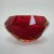 Flavio Poli Italian Faceted Red Murano Glass Ashtray by Flavio Poli, 1950s For Sale - Image 4 of 8