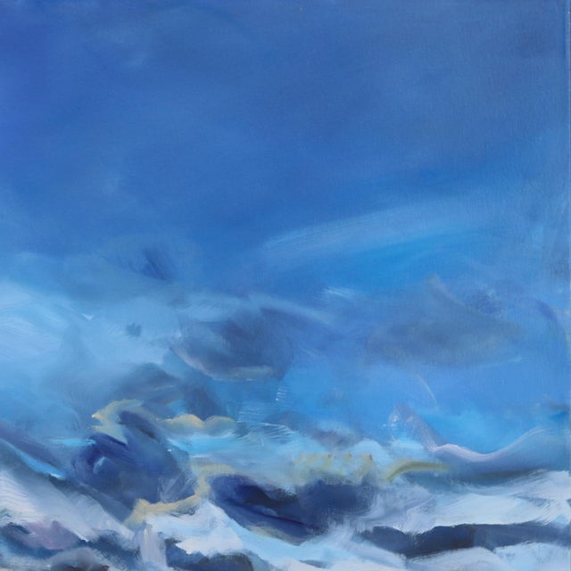 Where Memories Were Made - Original Atmospheric Abstract Acrylic Painting on Canvas For Sale - Image 4 of 9