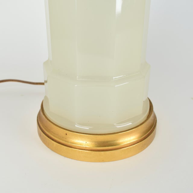 1950s Opaline Table Lamp by Cenedese Murano For Sale - Image 10 of 17