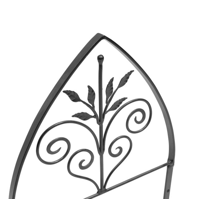 1990s Decorative Wrought Iron Flower Box Bracket For Sale - Image 5 of 6