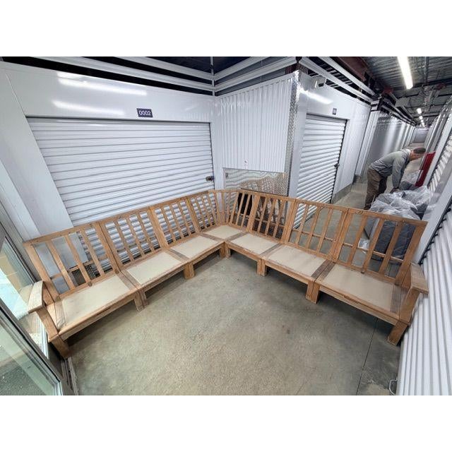 This Gloster teak L-Shaped sectional is refined yet designed for large scale comfort . Crafted from solid, responsibly...