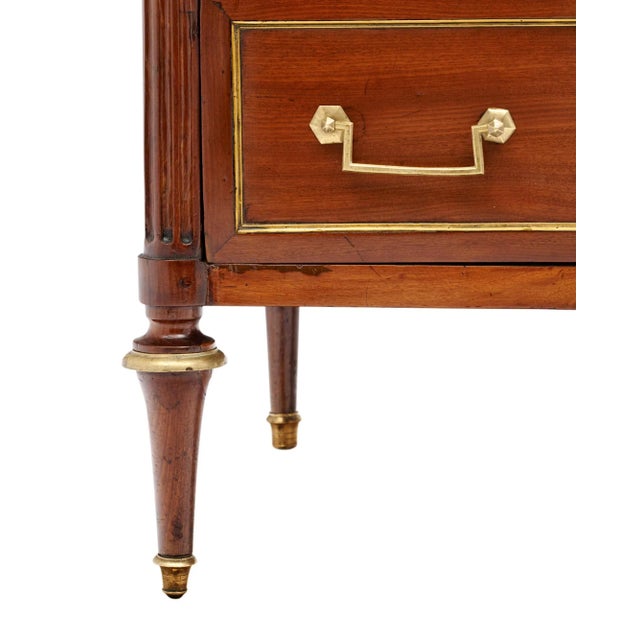 Brown Louis XVI Period French Antique Chest For Sale - Image 8 of 9