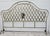 Vintage King Size Hollywood Regency Style Metal Headboard W/Lattice Details For Sale - Image 10 of 12