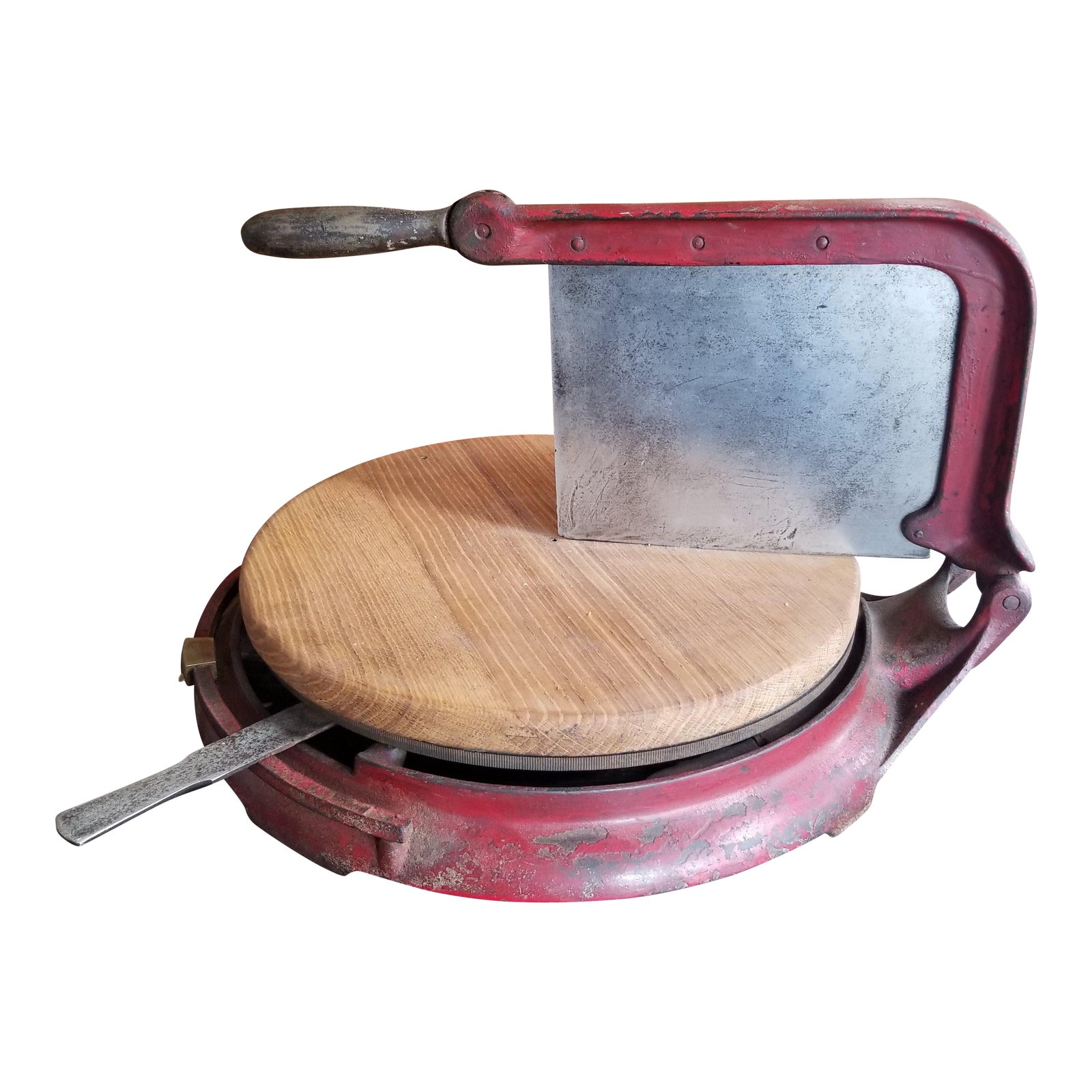 Antique Cast Iron Measuring Rotating Cheese Wheel Cutter Chairish