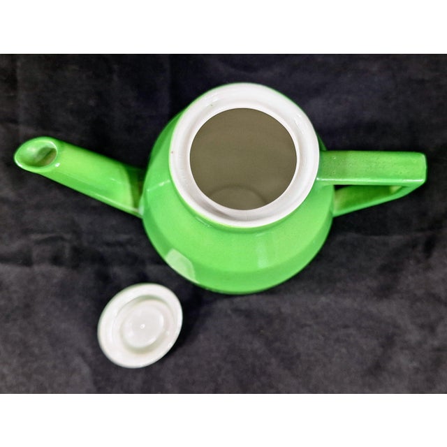 Vintage Green Laveno Italian Tea Set, Società Ceramica Italiana, Mid Century For Sale - Image 13 of 13