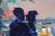 Expressionism Couple Dancing at Sunset - Bay Area Figurative School by Allie William Skelton For Sale - Image 3 of 6
