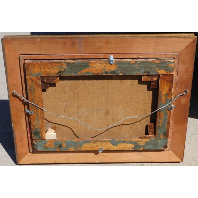 Early 20th Century Harry Roseland Oil Painting Early 20th Century Harry Roseland Original Oil Painting Interior Scene 14 X 20, Framed For Sale - Image 5 of 5