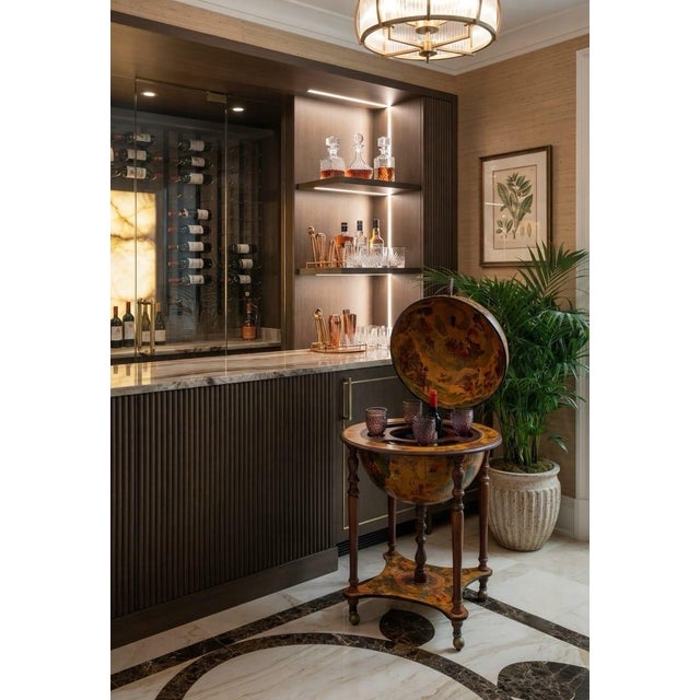 Vintage Italian-Style Globe Bar Cart For Sale - Image 11 of 12