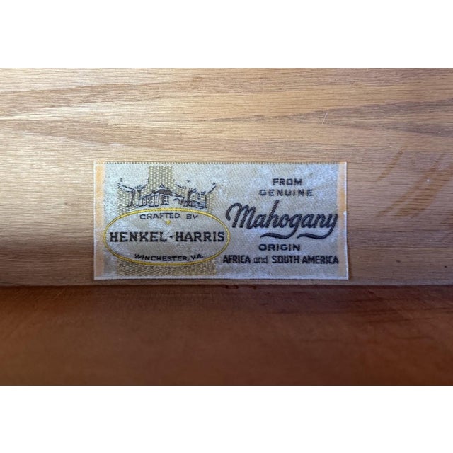 1990s Henkel Harris Mahogany Armoire Model No. 1247 For Sale - Image 9 of 16