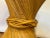 Wood Large 1970s Rattan Sheaf-of-Wheat Pedestal Table Attributed to McGuire For Sale - Image 7 of 7