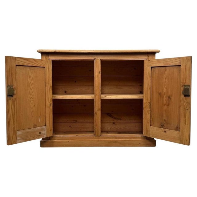 20th Century English Pine Storage Cupboard For Sale - Image 3 of 11