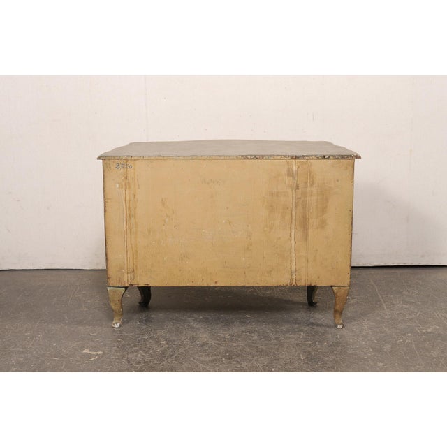 19th Century Italian Hand-Painted Bow-Front Cabinet For Sale - Image 10 of 12