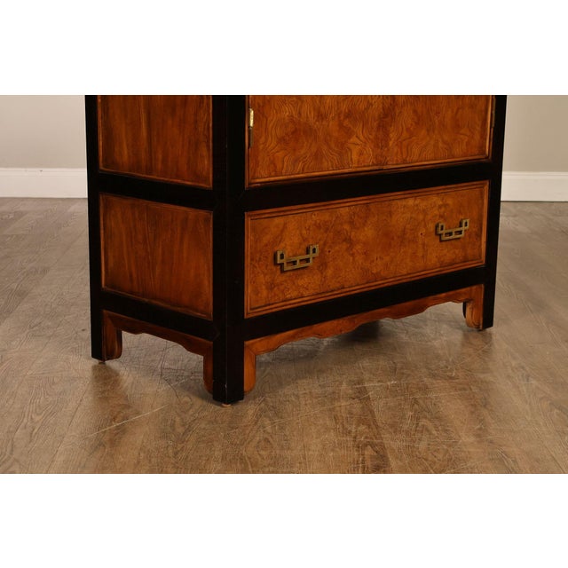 Century Chin Hua Furniture Asian Style Burl Wood Cabinet Armoire For Sale - Image 18 of 18