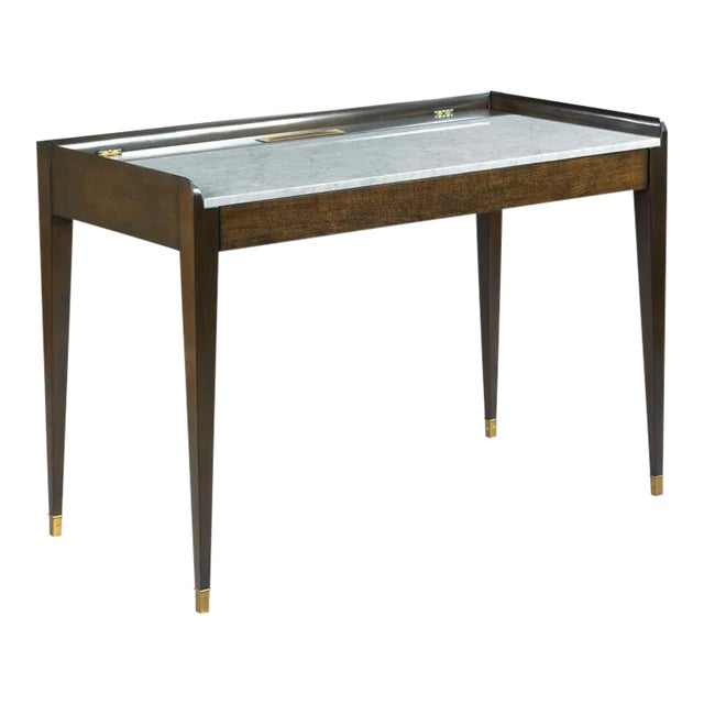 Marmo Writing Table in Brown For Sale