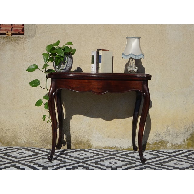 Antique Louis XV Game Table, 1800s For Sale - Image 3 of 18