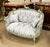 Rococo French Rococo Style Sky Blue Sofa With 2 Pillows For Sale - Image 3 of 4