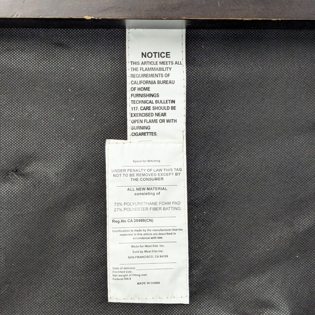 Tan West Elm Lounge Chair in Tan Upholstery For Sale - Image 8 of 8