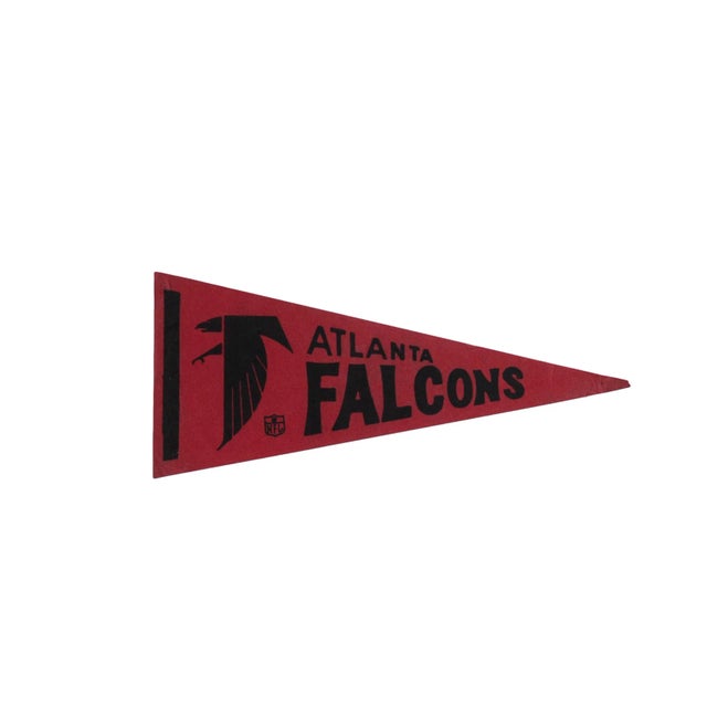 American Vintage Atlanta Falcons Felt Flag Pennant For Sale - Image 3 of 3